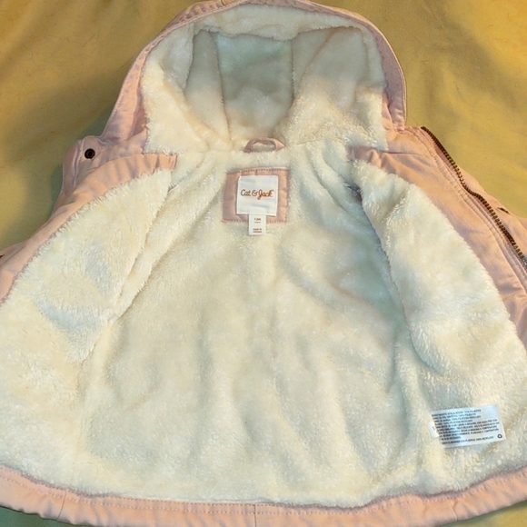 Cat & Jack Pink Denim Jacket Size 12 Months - Picture 4 of 7